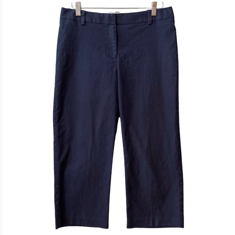 Charter Club Allison Fit Navy Cropped Capri Pants Ladies 6